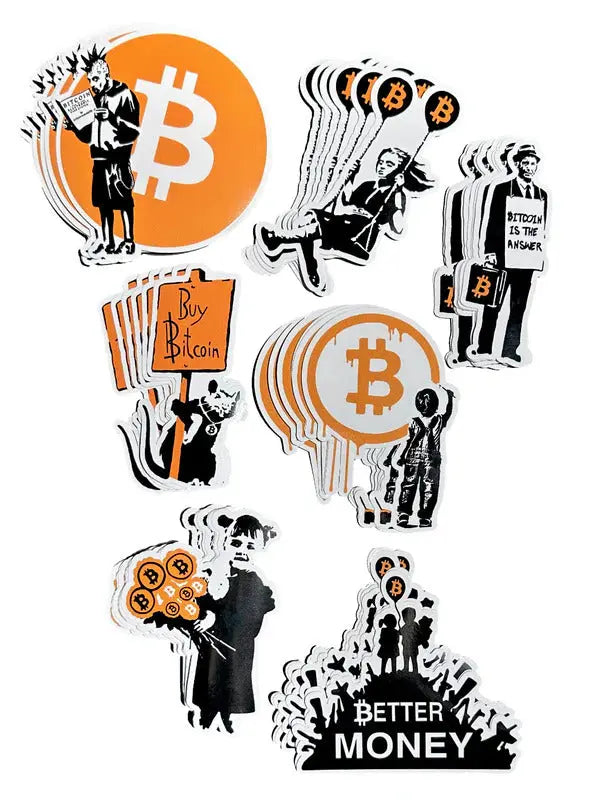 Street Cyber Art - Bonanza 3 Stickers - 25 Pack Store of Value