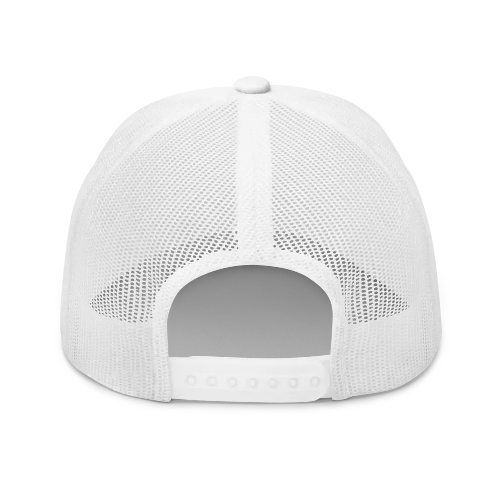 bitcoin fix the world hat back view white