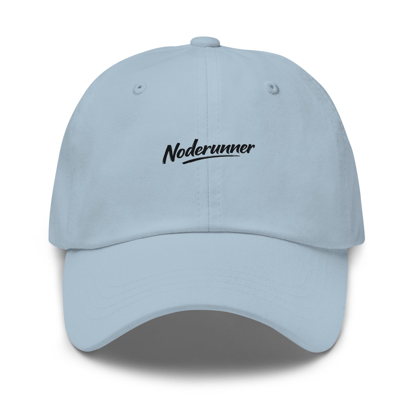 bitcoin hat - noderunner - front view - blue