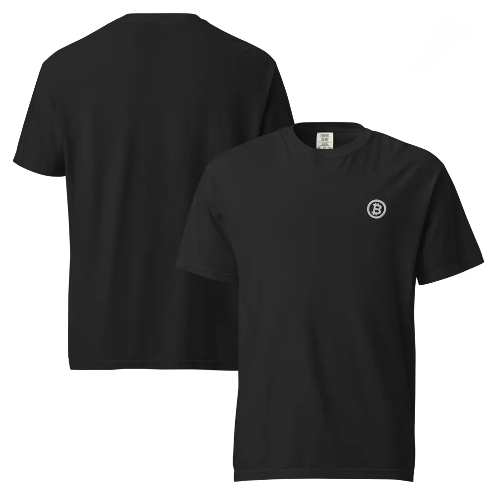 Bitcoin T-Shirt – Bitcoin Logo - front and back view