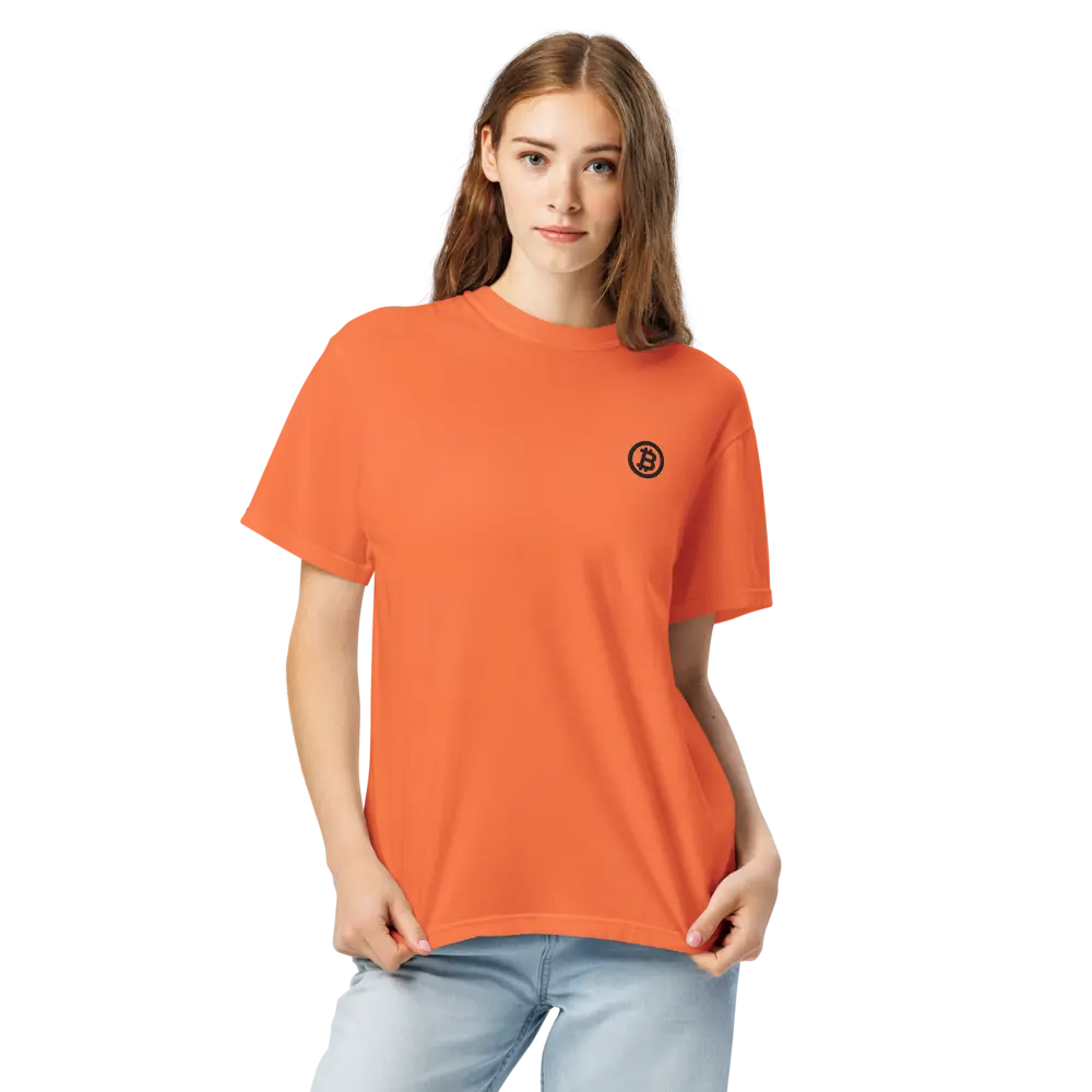 Bitcoin T-Shirt – Bitcoin Logo - worn on model