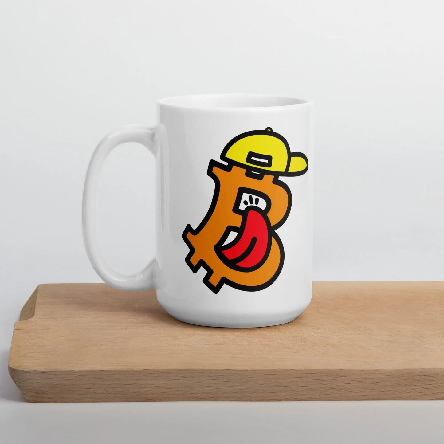 bitcoin mug - b dope design - lifestyle - desk setup - 443ml