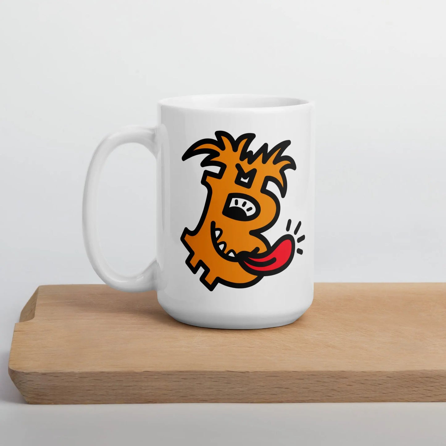 bitcoin mug - b funky design - lifestyle - desk setup - 443ml