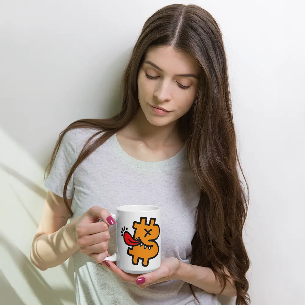 bitcoin mug - b-funny - hold on hand - 443ml