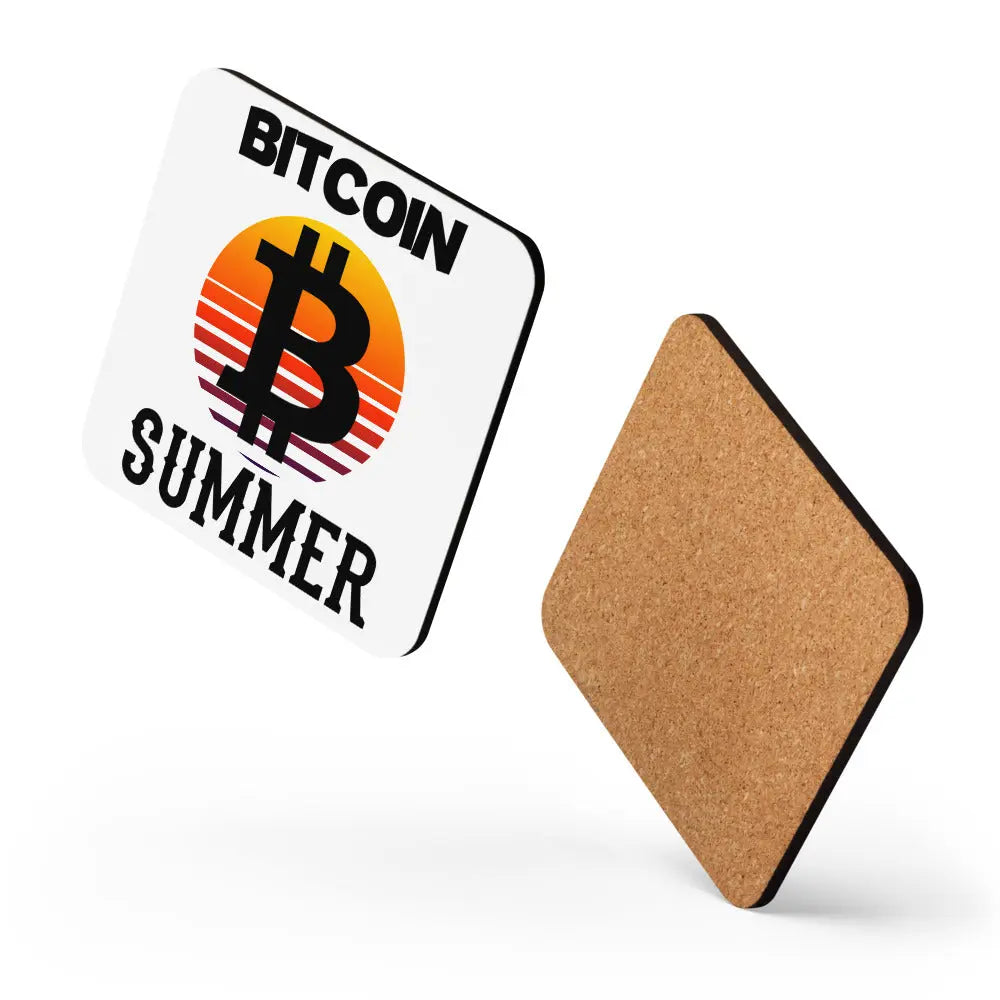Bitcoin Summer coaster floating layout product image