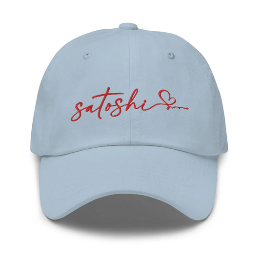 Satoshi With Love - Embroidered Classic Bitcoin Dad Hat Store of Value