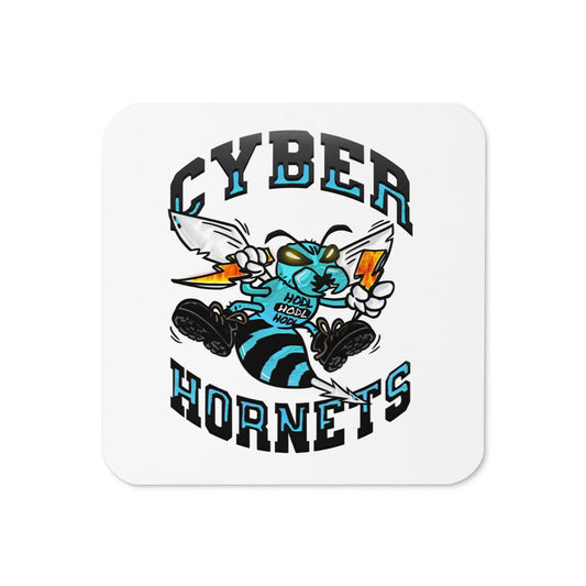 Cyber Hornets - Cork-back Bitcoin Coaster