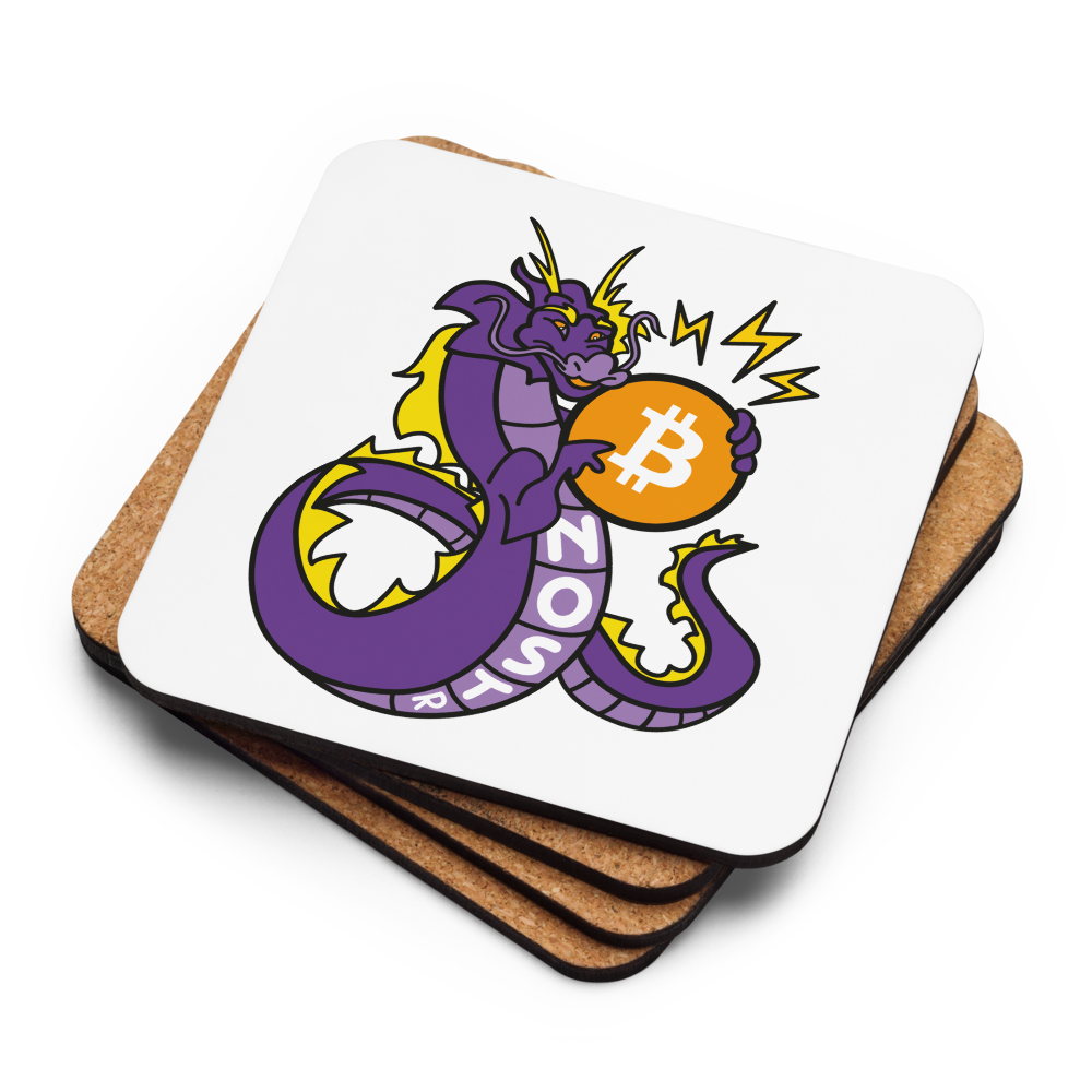 Nostr Dragon - Nostr Coaster - By BitPopArt Store of Value