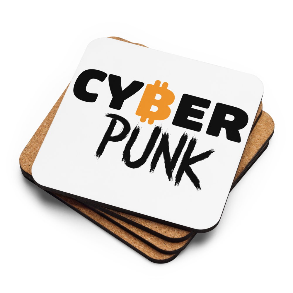Cyber Punk - Bitcoin Coaster - By BitPopArt Store of Value