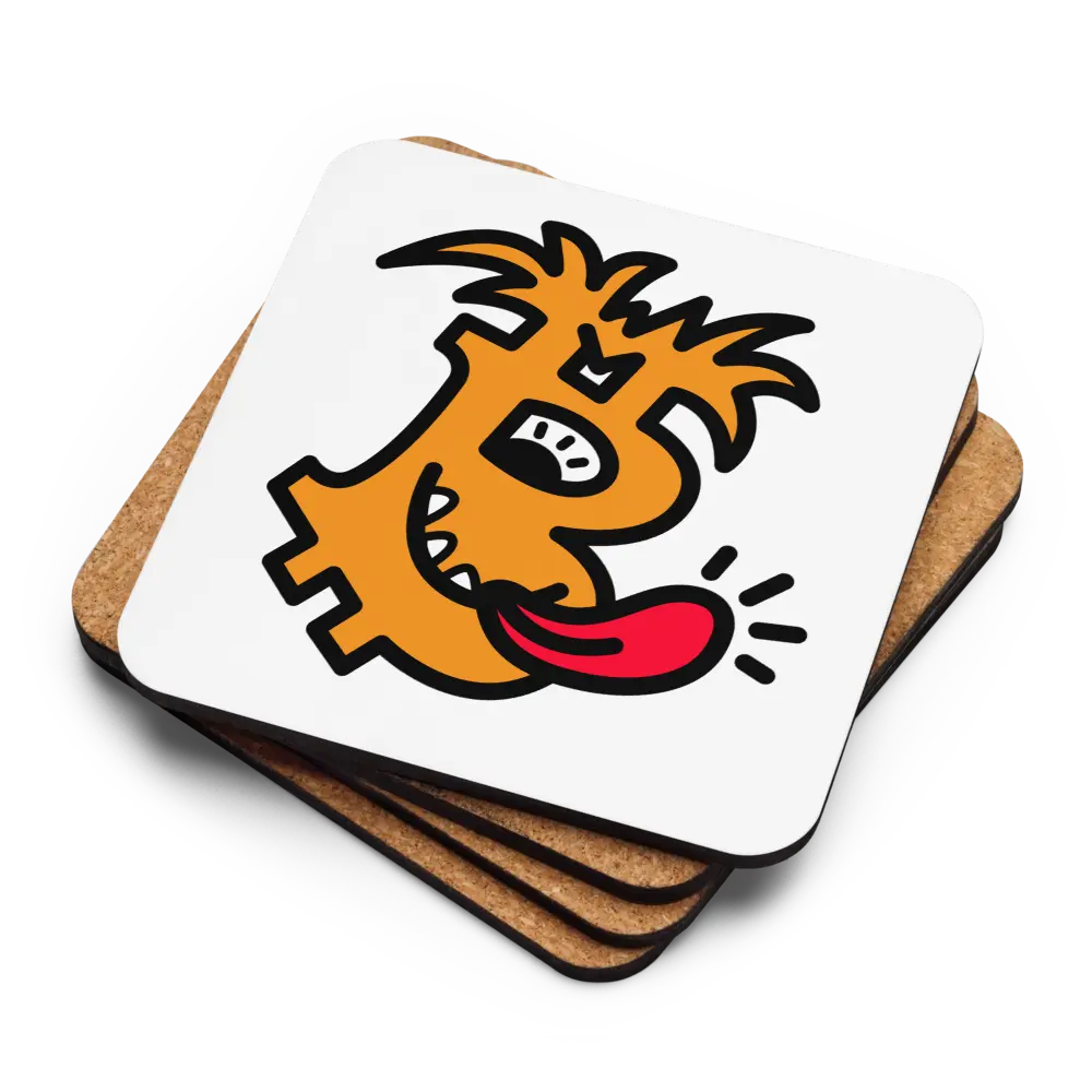 B - Funky - Bitcoin Coaster - By BitPopArt Store of Value