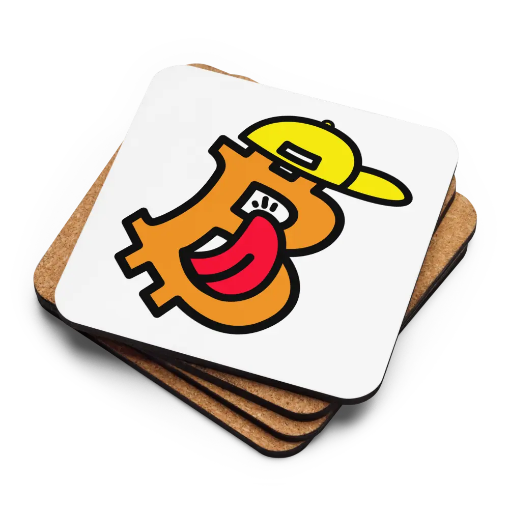B - Dope - Bitcoin Coaster - By BitPopArt Store of Value