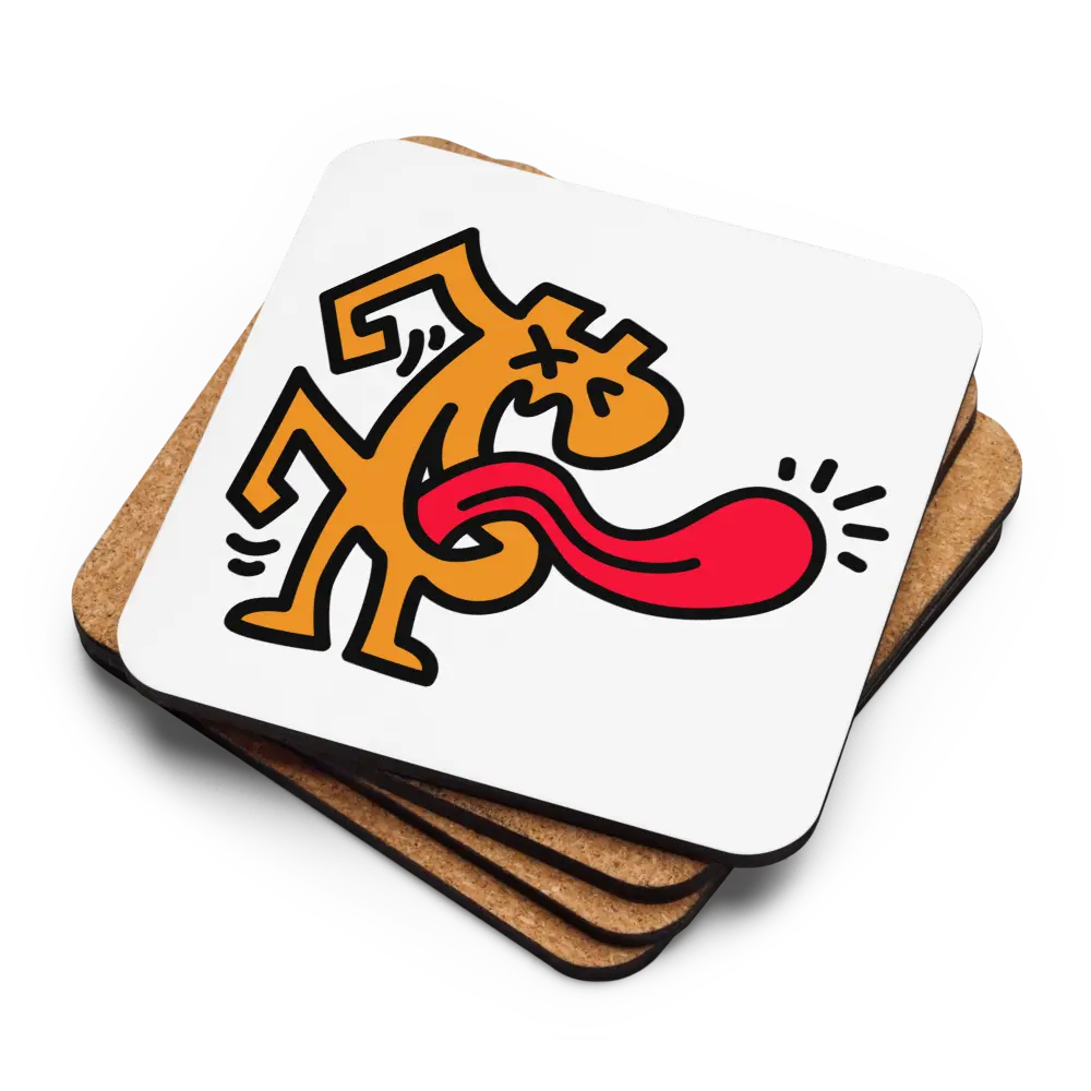 B - Laughable - Bitcoin Coaster - By BitPopArt Store of Value