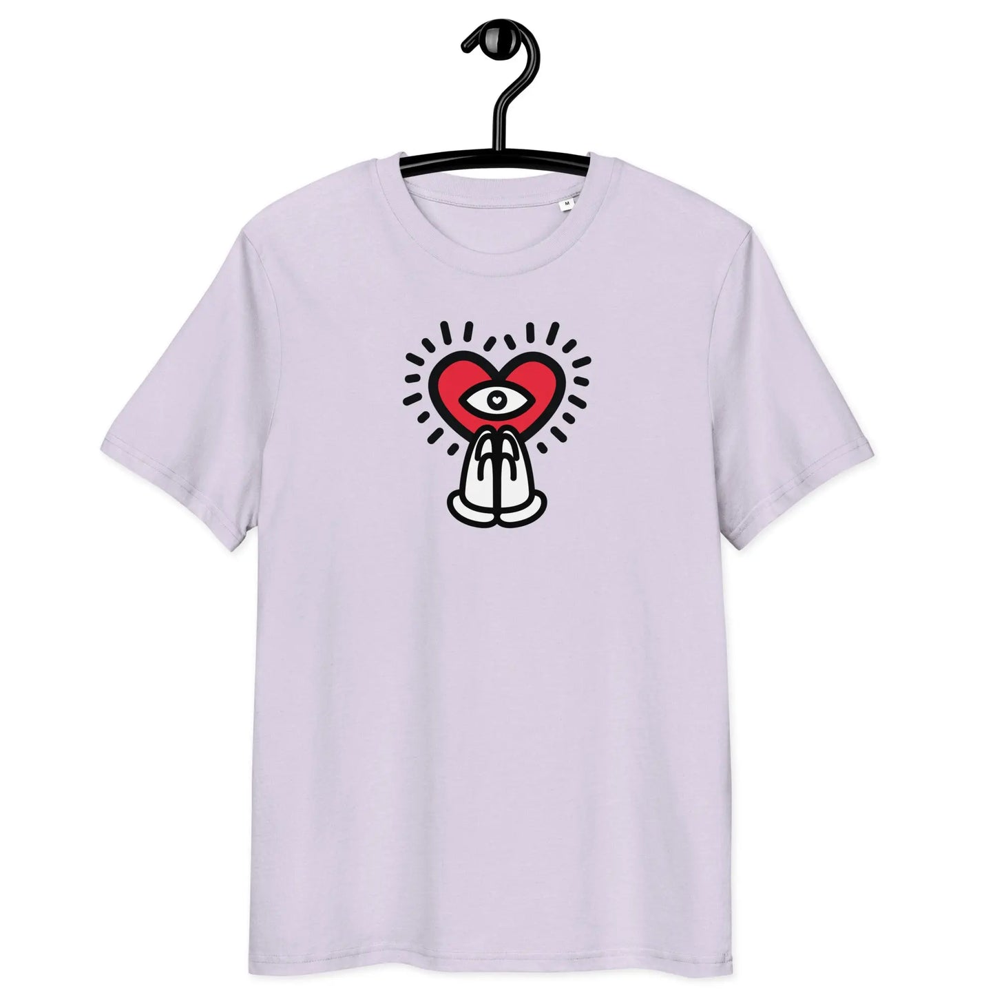 grateful t-shirt - front view - on hanger - lavender