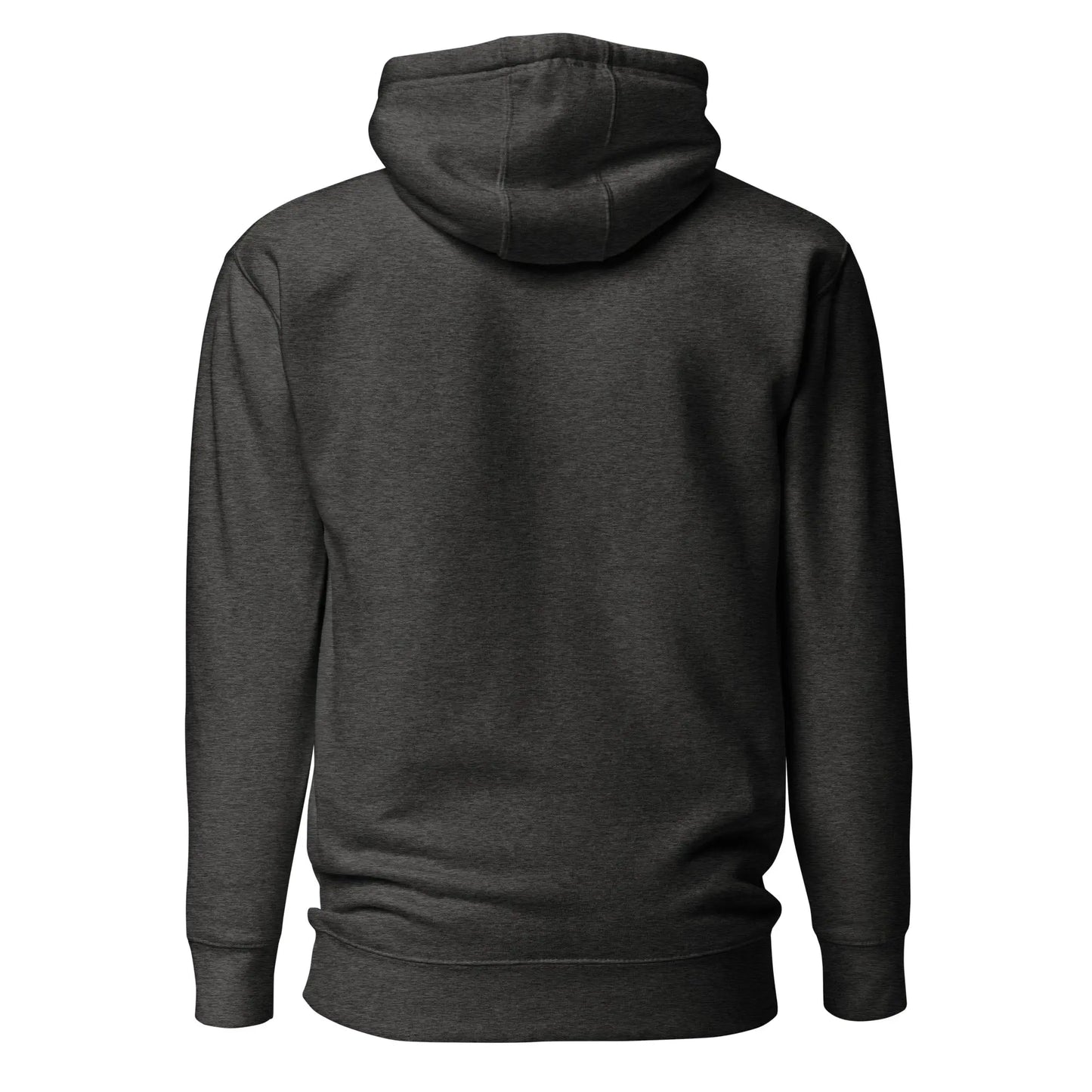 bitcoin hoodie - make money great again - back view - grey