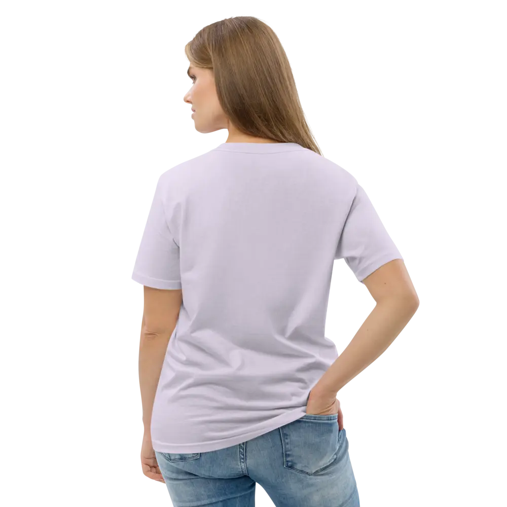 nostr t-shirt - mind - model view back