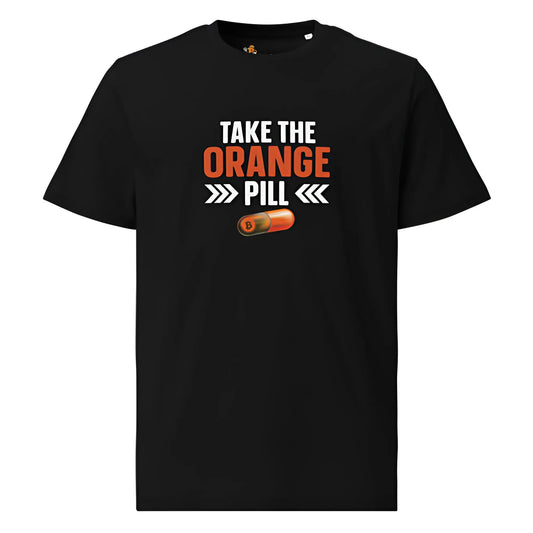 Take the orange pill t-shirt black