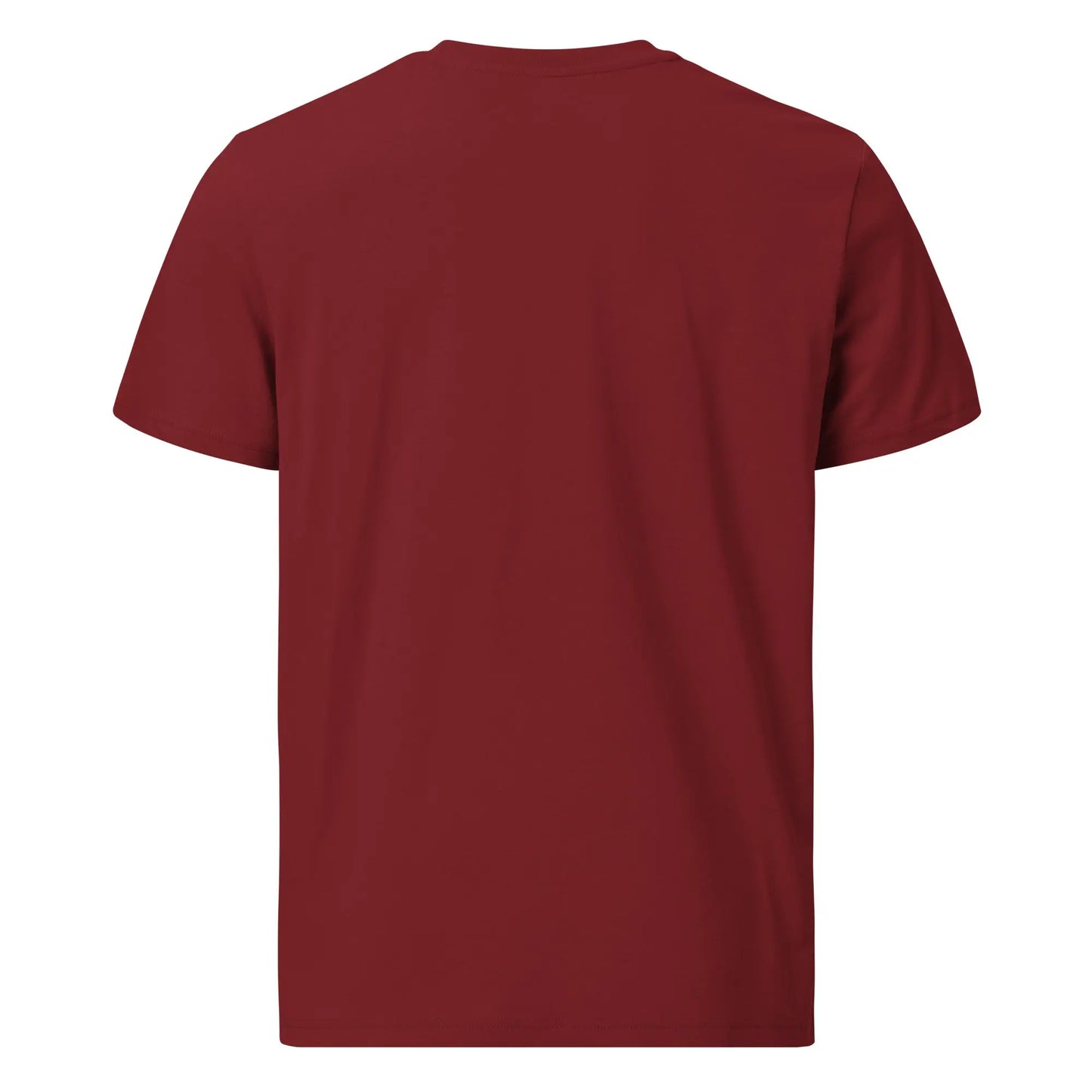 Rules Without Rulers - Premium Unisex Organic Cotton Bitcoin T-shirt Burgundy Color