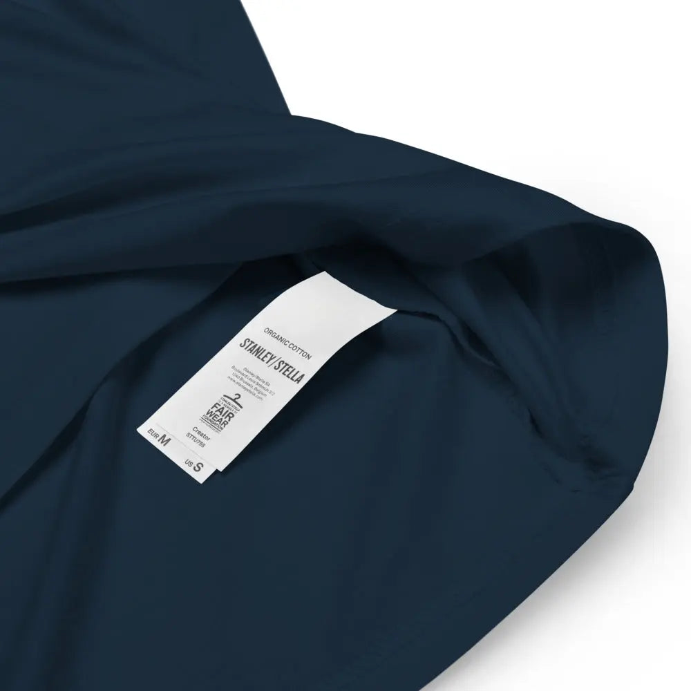 Don`t Trust Verify - Premium Unisex Organic Cotton Bitcoin T-shirt French Navy Blue Color