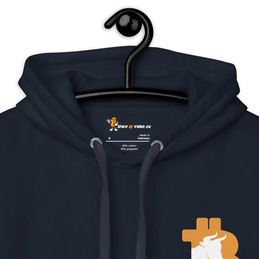 Bitcoin Bull -  Embroidered - Premium Unisex Bitcoin Hoodie Store of Value