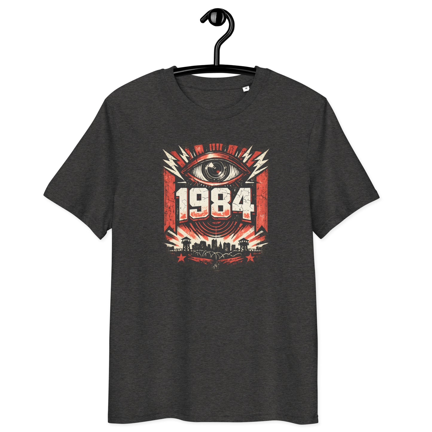T-Shirt – 1984 George Orwell — on hanger — grey