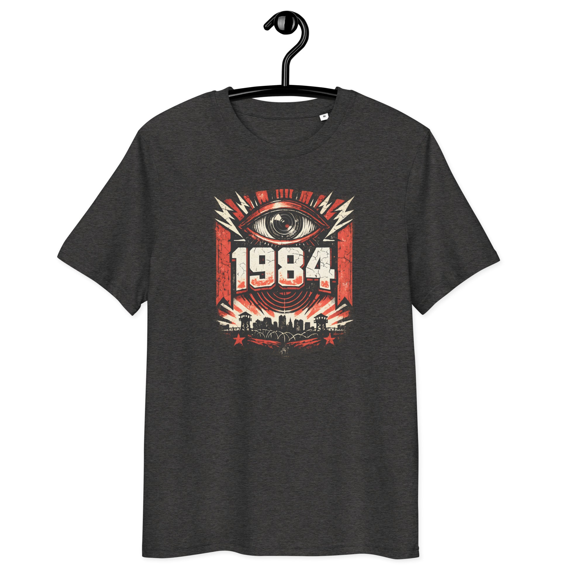 T-Shirt – 1984 George Orwell — on hanger — grey