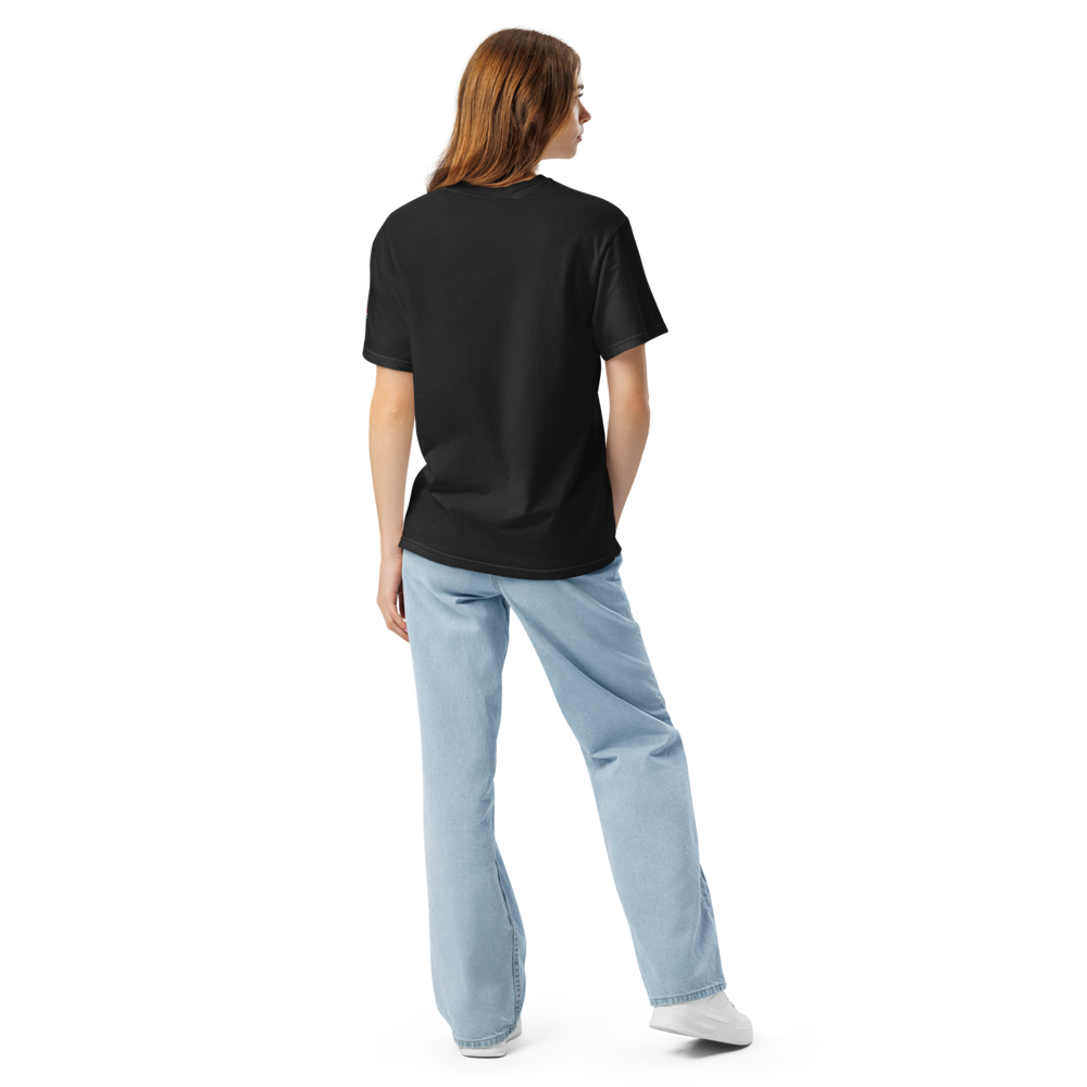 bitcoin t-shirt - 36 percent since 2028 - worn back view - black