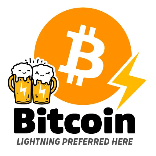 Bitcoin Lightning Preferred Here - Beer Edition - Square - Free Digital Download Store of Value