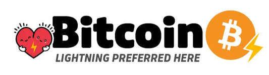 Bitcoin Lightning Preferred Here - Heart Edition - Free Digital Download Store of Value
