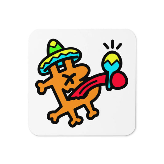 B Mexican Bitcoin coaster by BitPopArt – vibrant cultural design