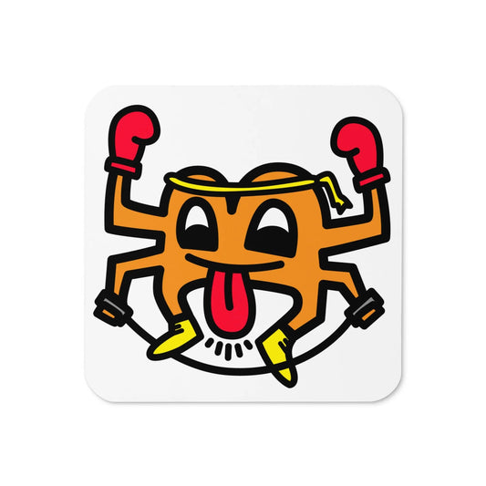 B Muay Thai Bitcoin coaster by BitPopArt – fighting spirit design