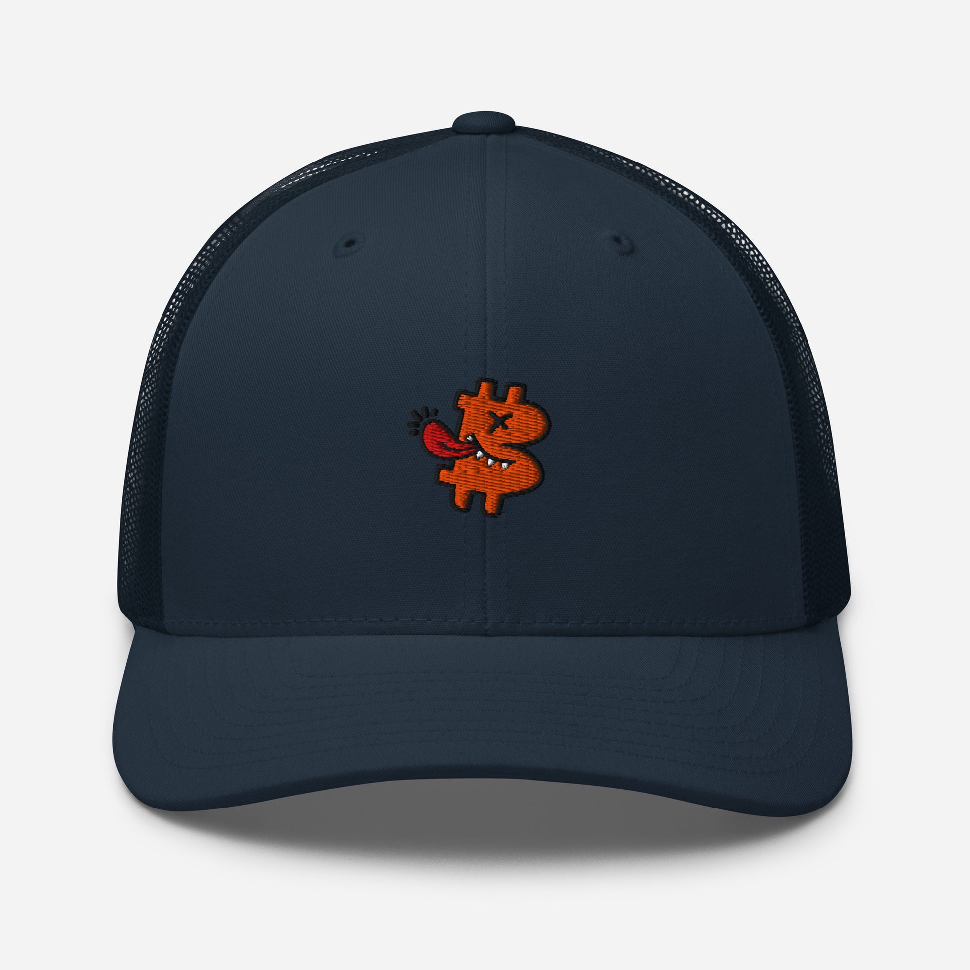 bitcoin trucker hat - be funny - front view