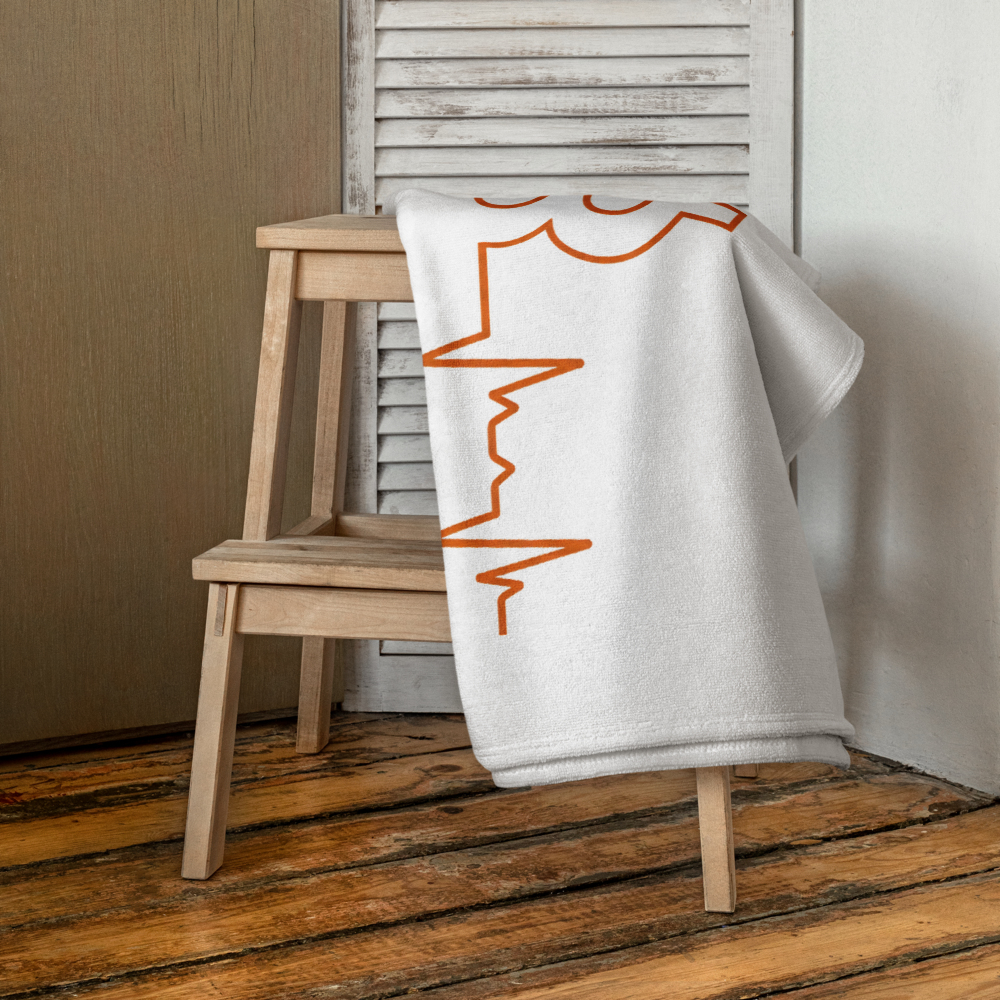 Heart Beat - Bitcoin Beach Towel