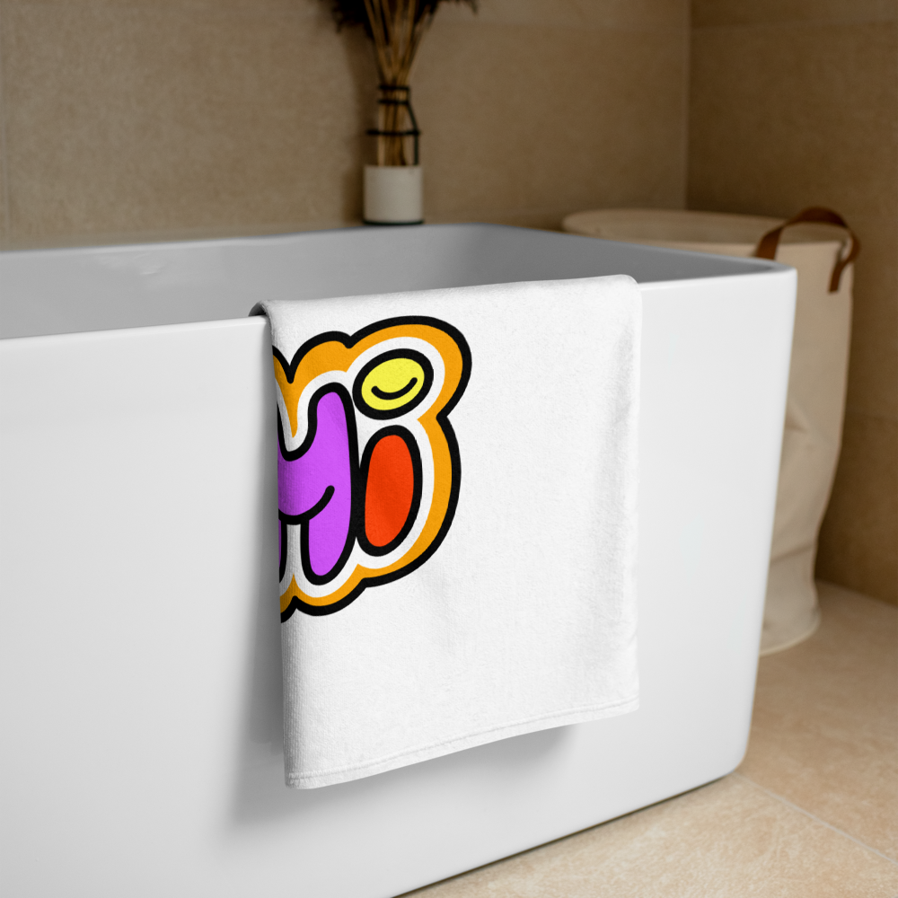 Bitcoin Towel - Colorful Satoshi - Beach Towel - By BitPopArt Store of Value