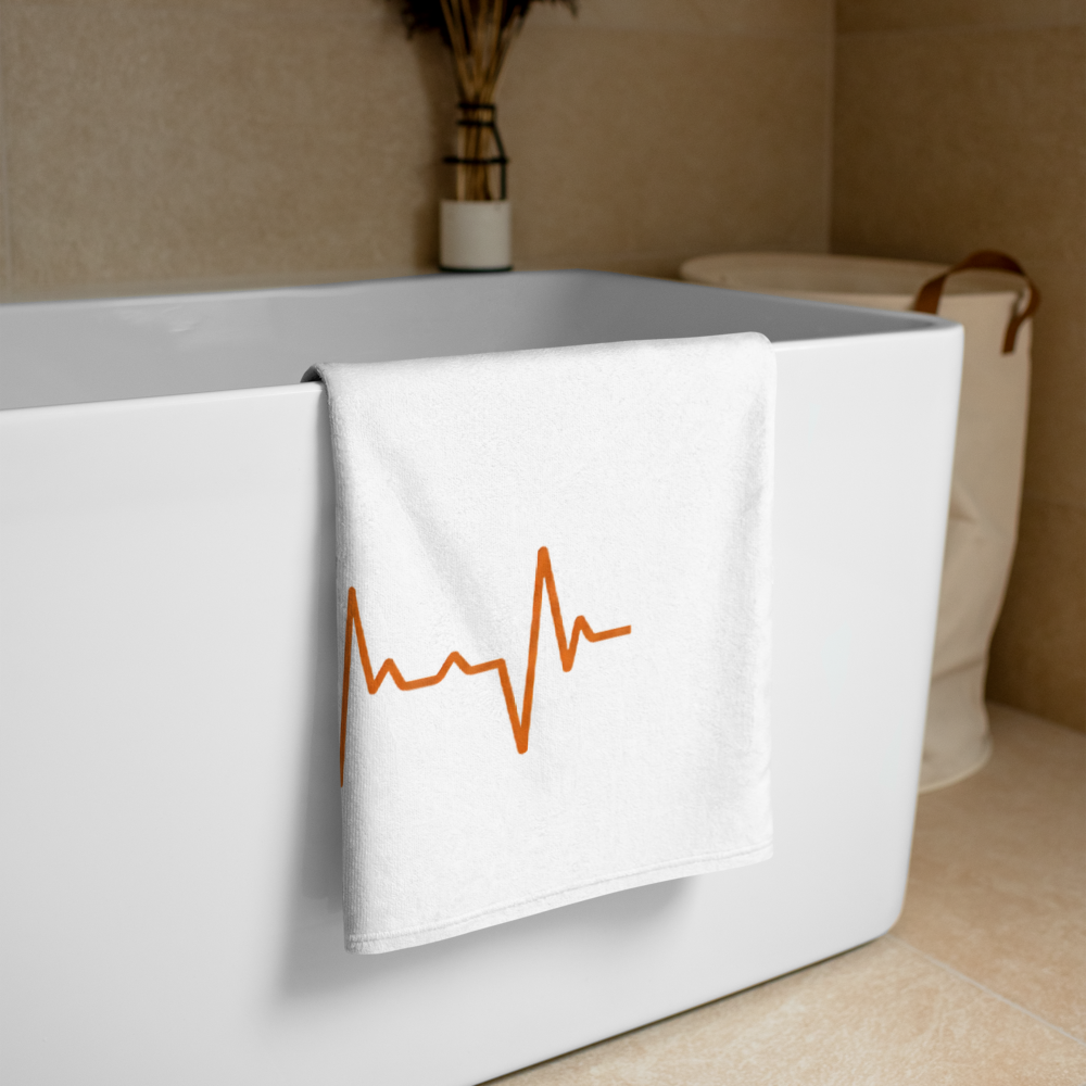 Heart Beat - Bitcoin Beach Towel