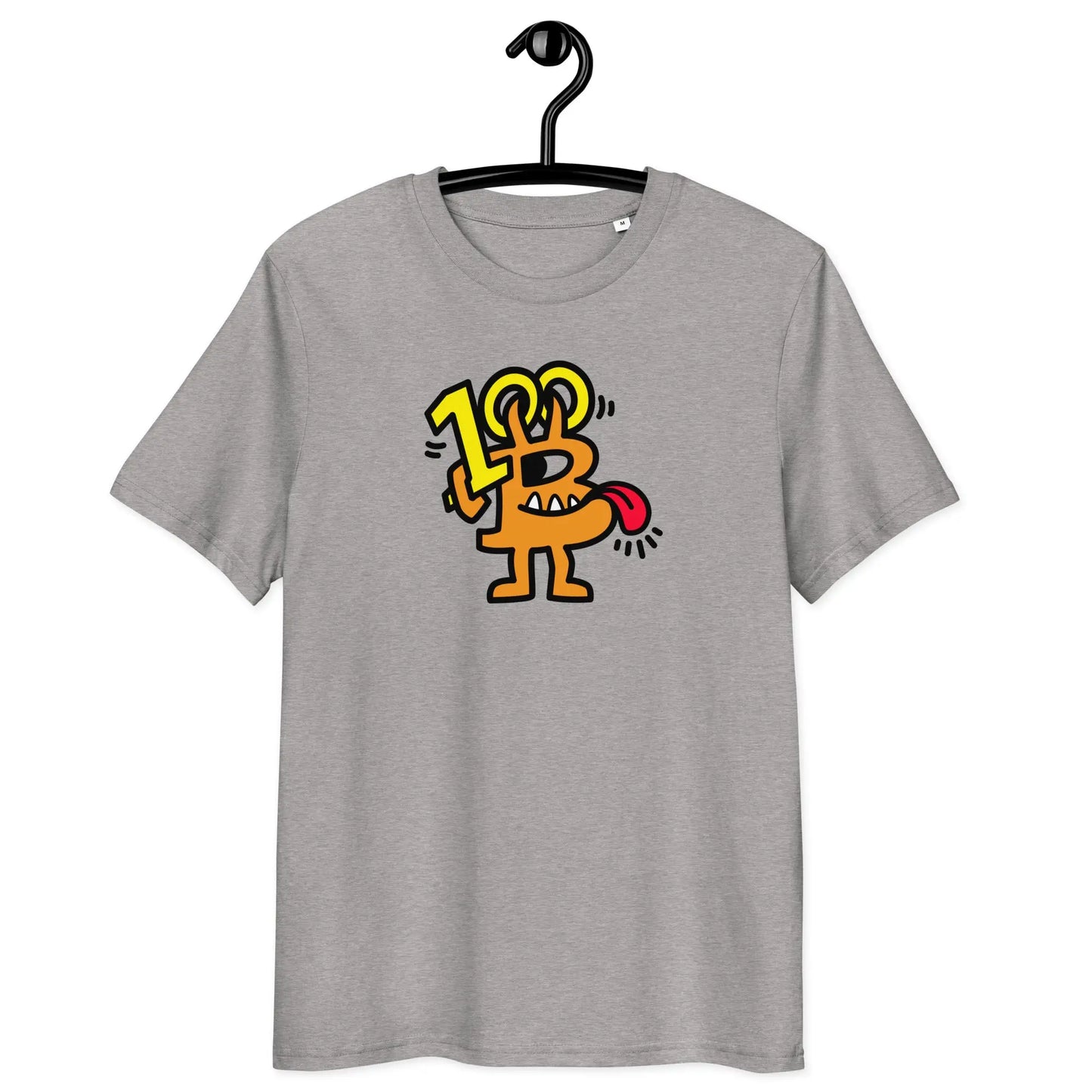 Bitcoin T-Shirt – Bitcoin 100K | Store of Value — on hanger - grey color
