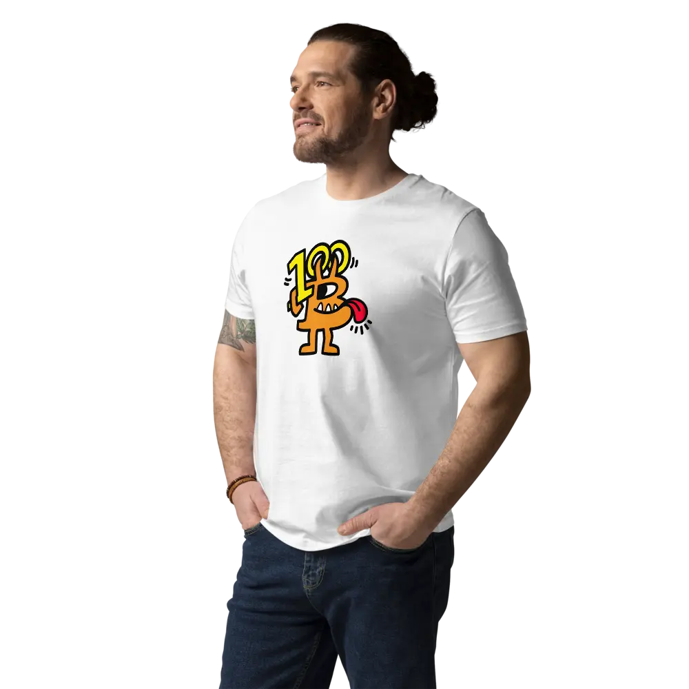 Bitcoin T-Shirt – Bitcoin 100K | Store of Value — worn on model