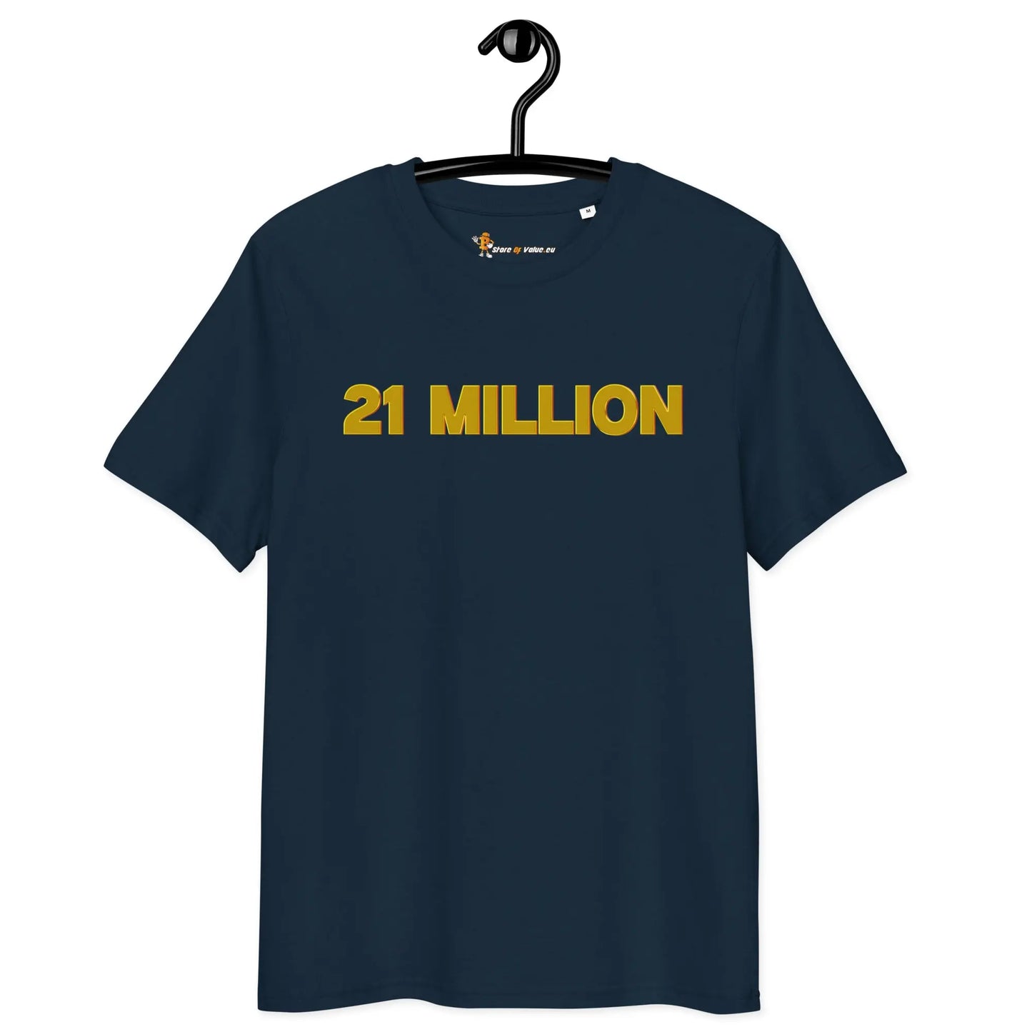 Bitcoin T-Shirt – 21 Million - on hanger - navy blue 