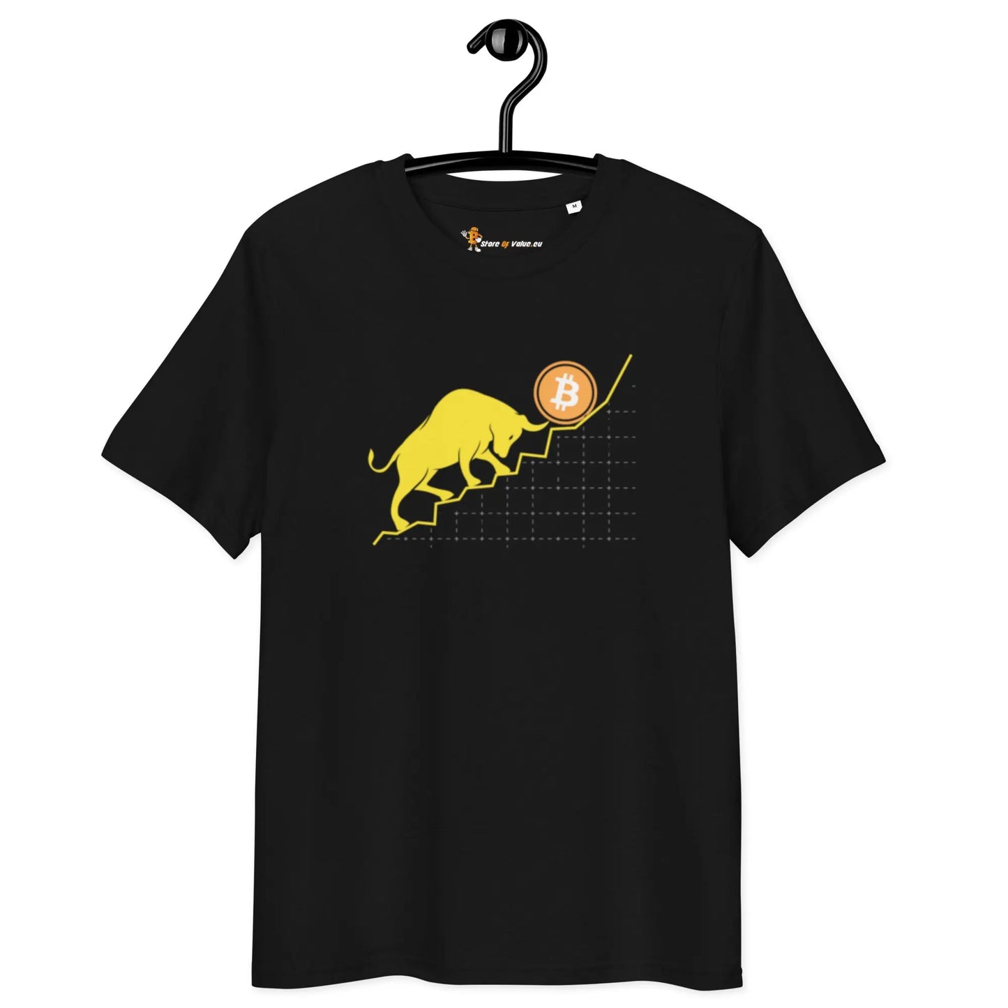 Bitcoin T-Shirt – Bullish - on hanger - black