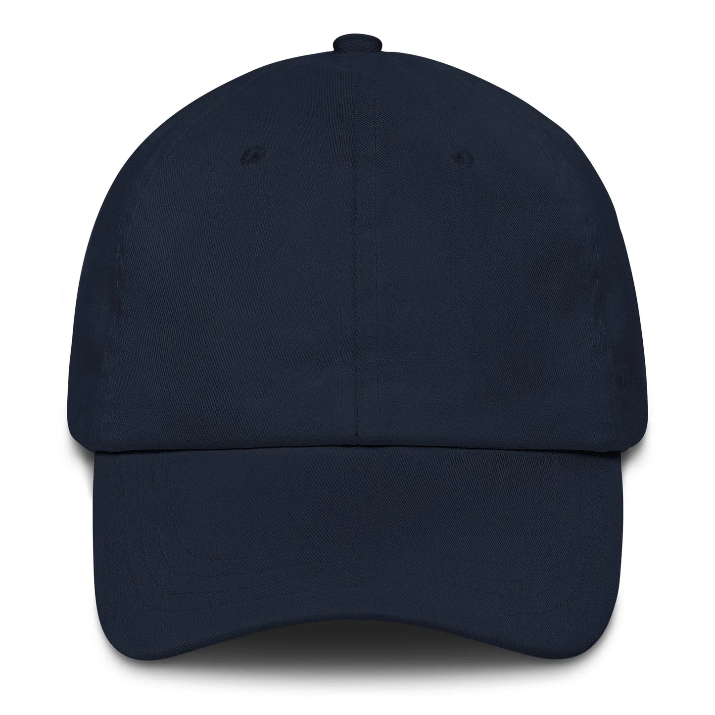 bitcoin hat - bitcoin symbol back embroidery - front view - navy