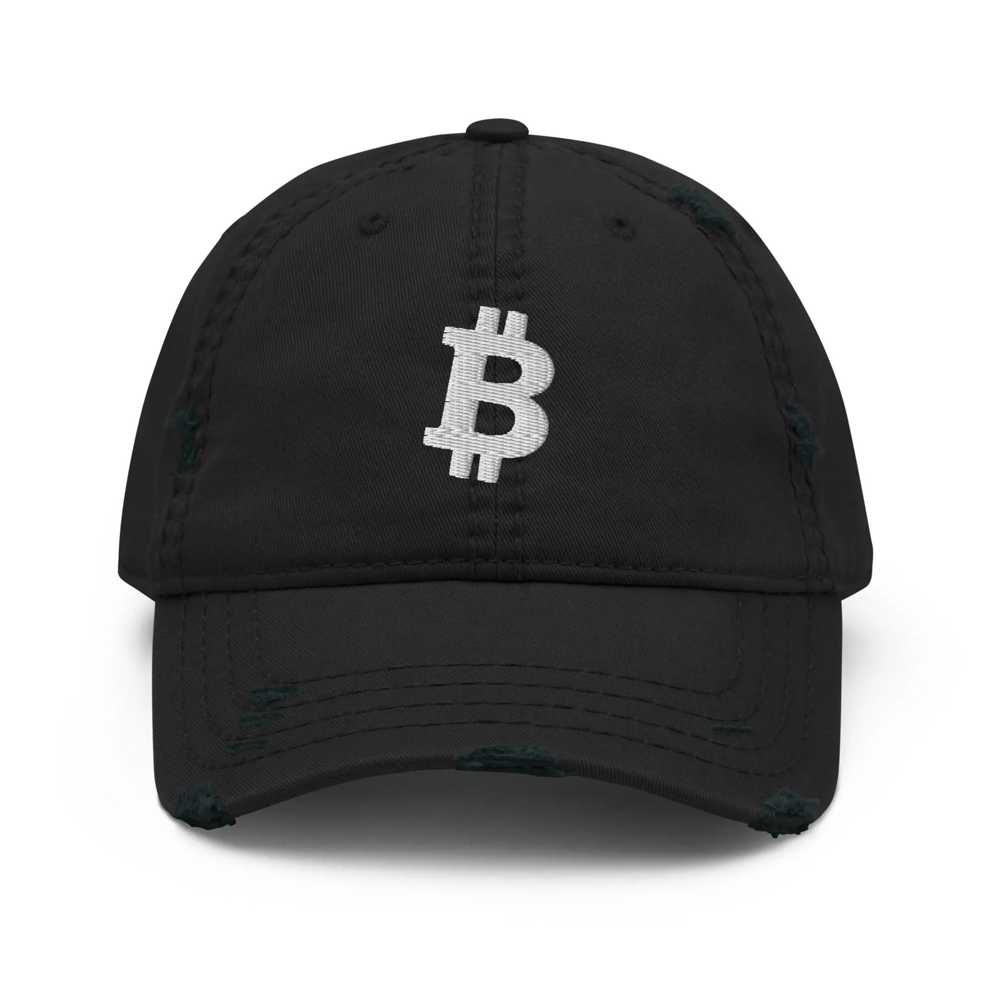 bitcoin hat - bitcoin symbol - front view 