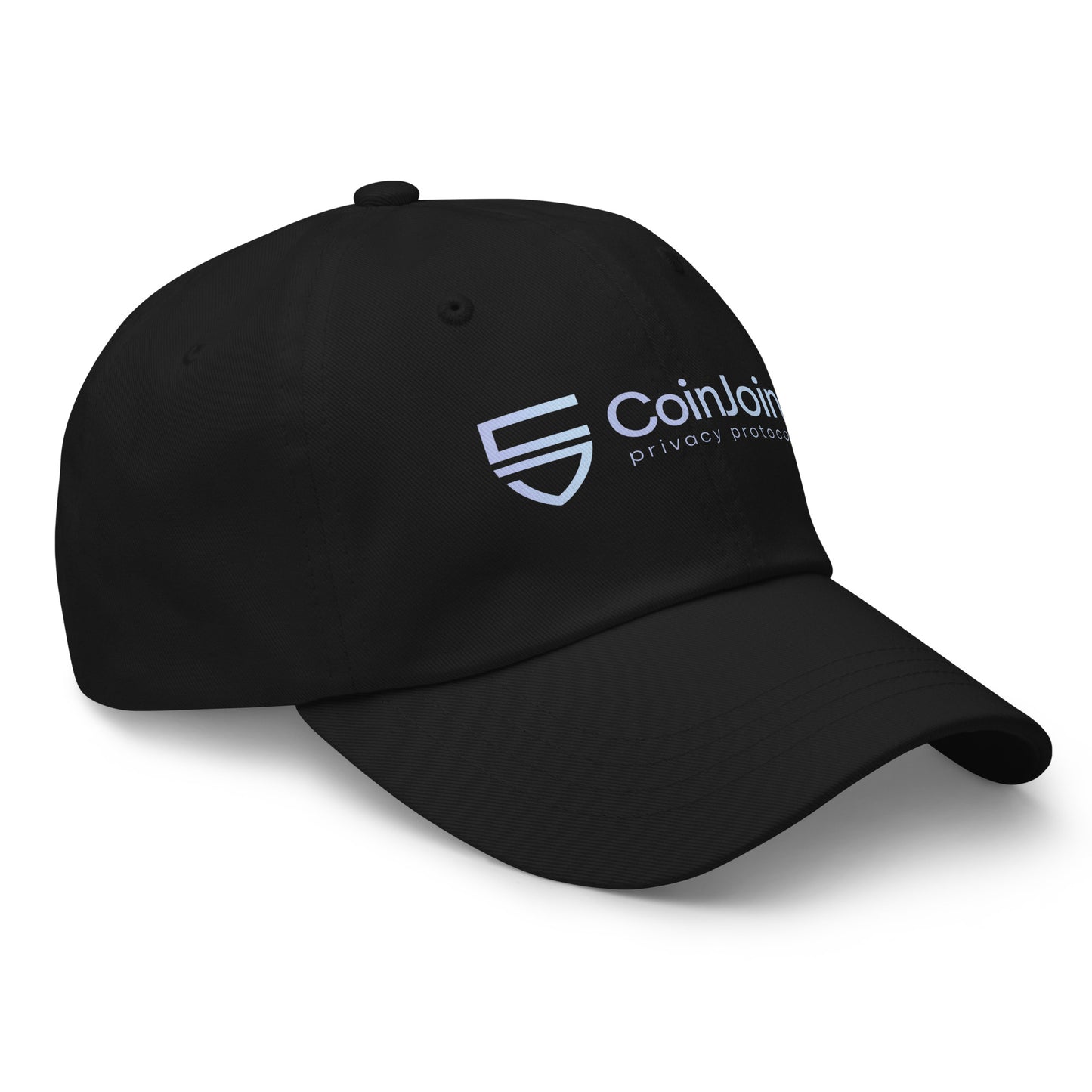 bitcoin hat - coinjoin privacy protocol - angled view - black - right
