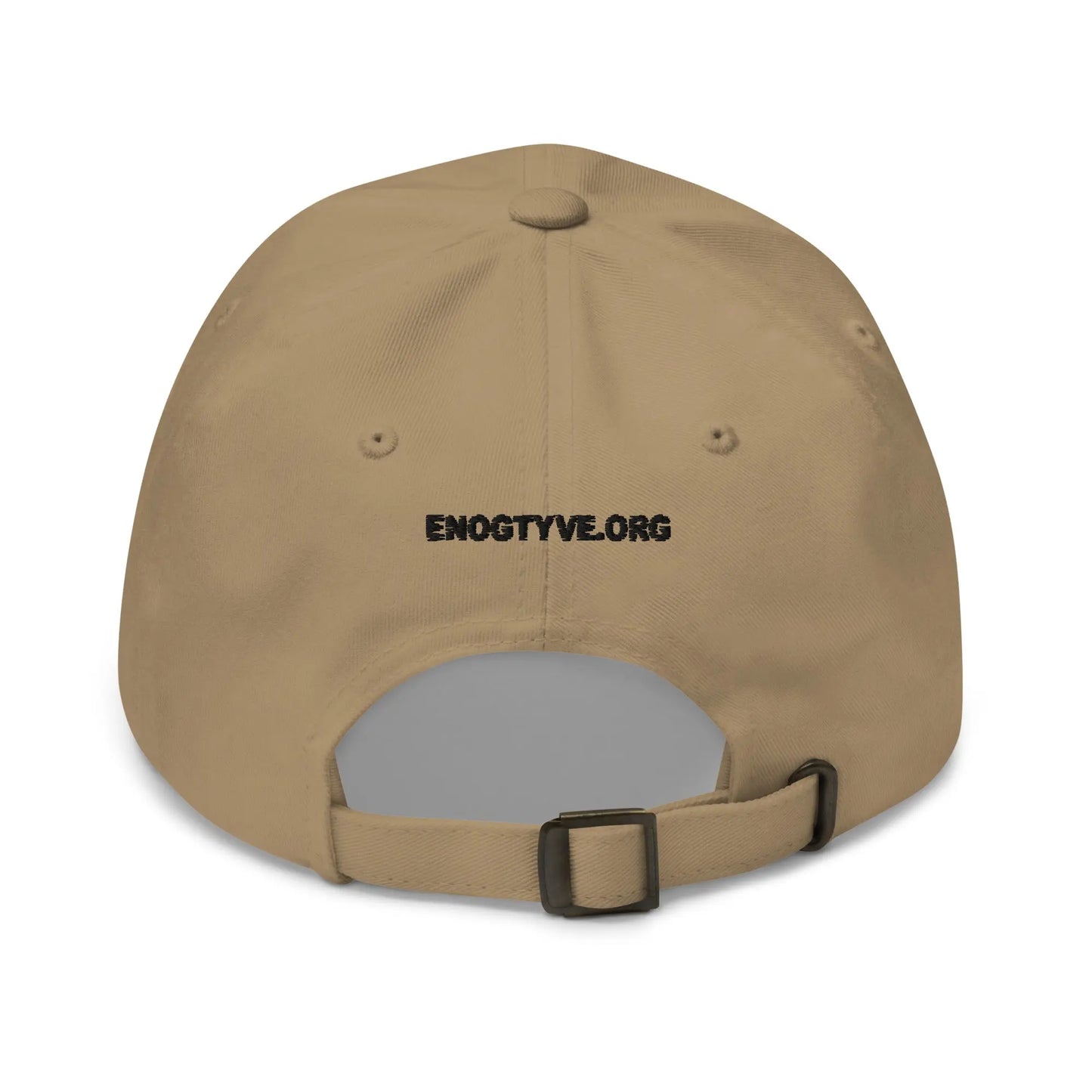 bitcoin hat - danish bitcoin flag - back view - khaki