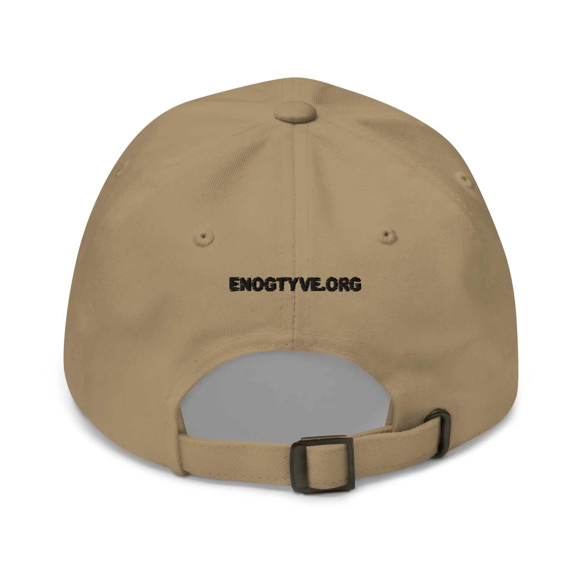 bitcoin hat - danish bitcoin flag - back view - khaki