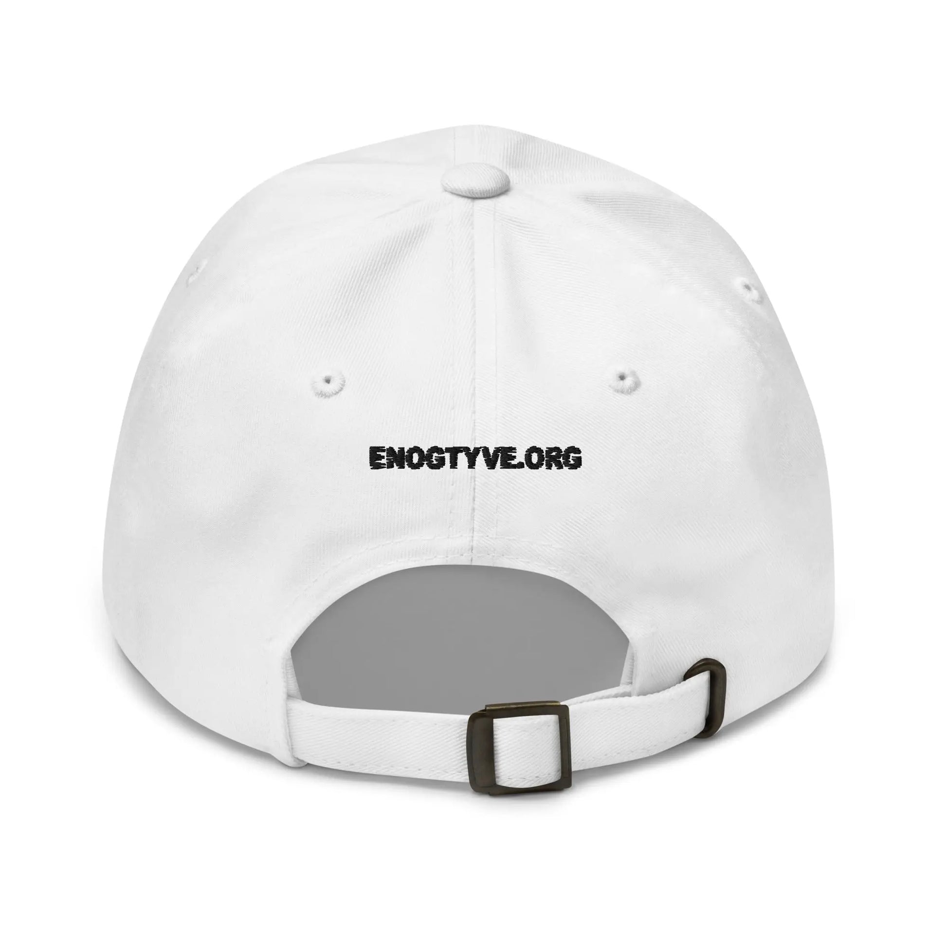 bitcoin hat - danish bitcoin flag - back view - white