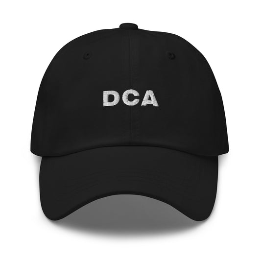bitcoin hat - dca - front view - black
