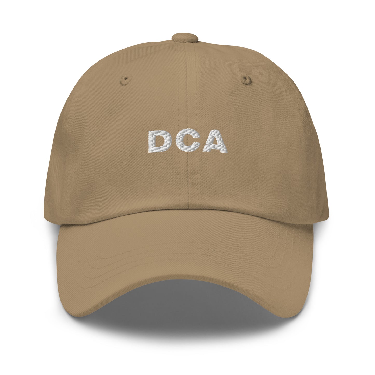 bitcoin hat - dca - front view - khaki
