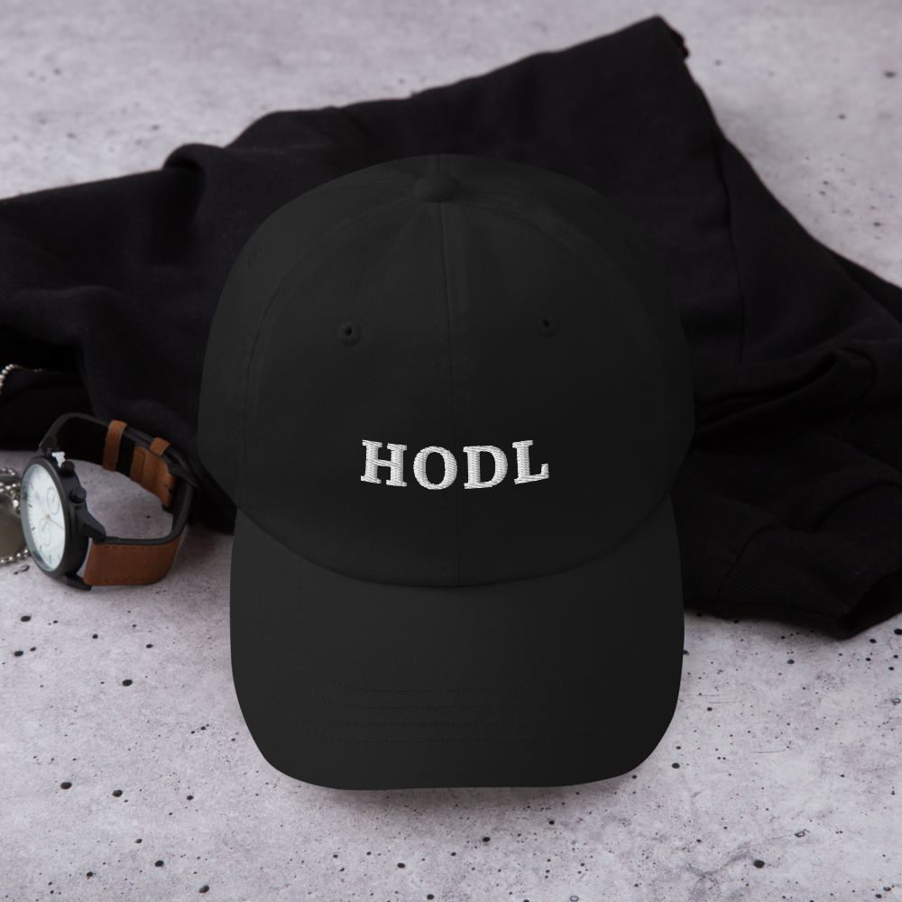 bitcoin hat - hodl - lifestyle view - black