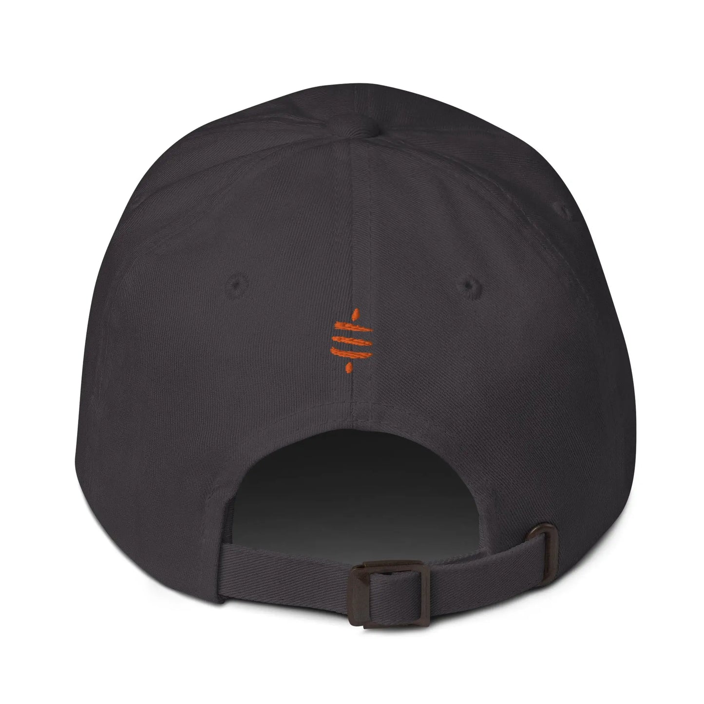 bitcoin hat - lightning & sats - back strap closure - grey