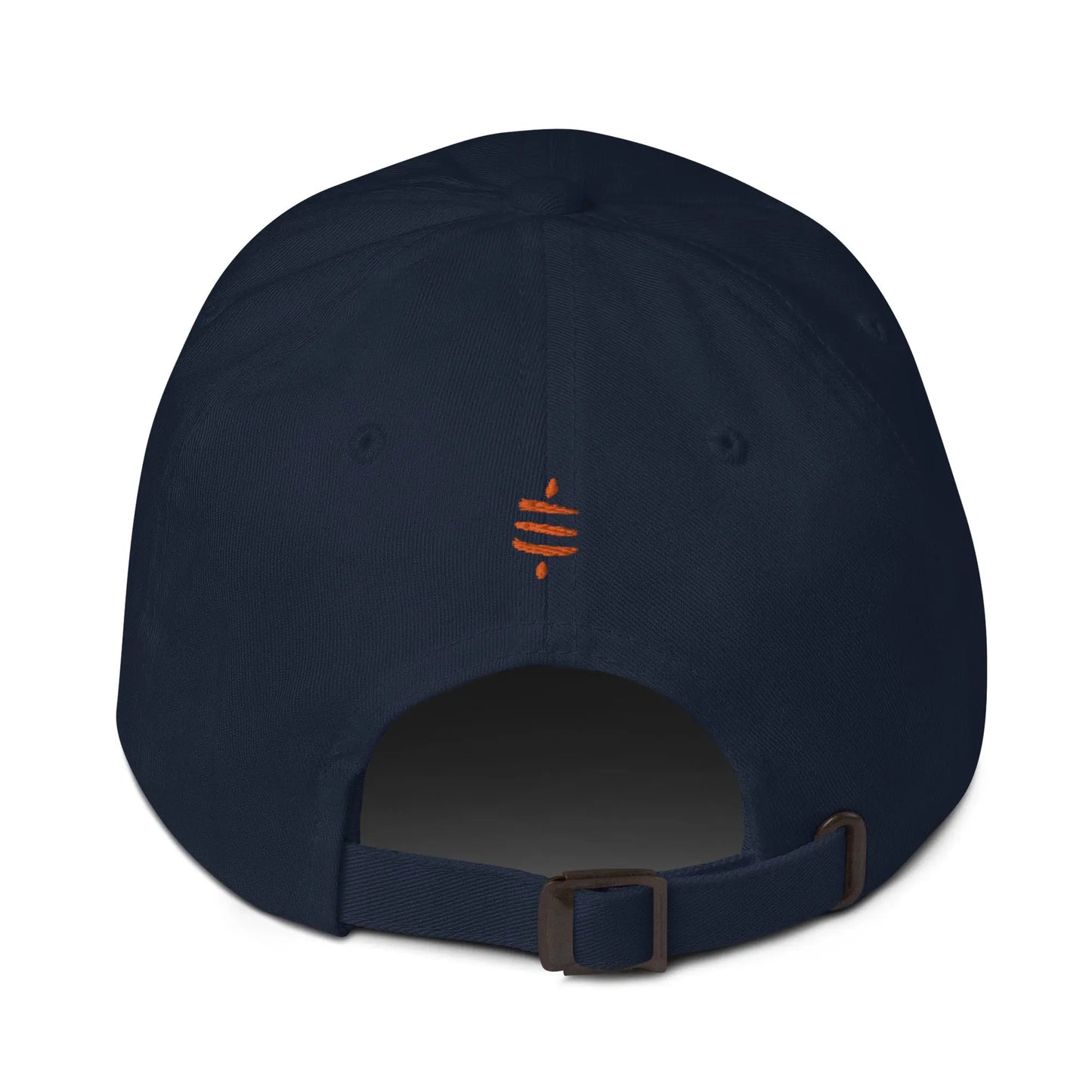 bitcoin hat - lightning & sats - back strap closure - navy
