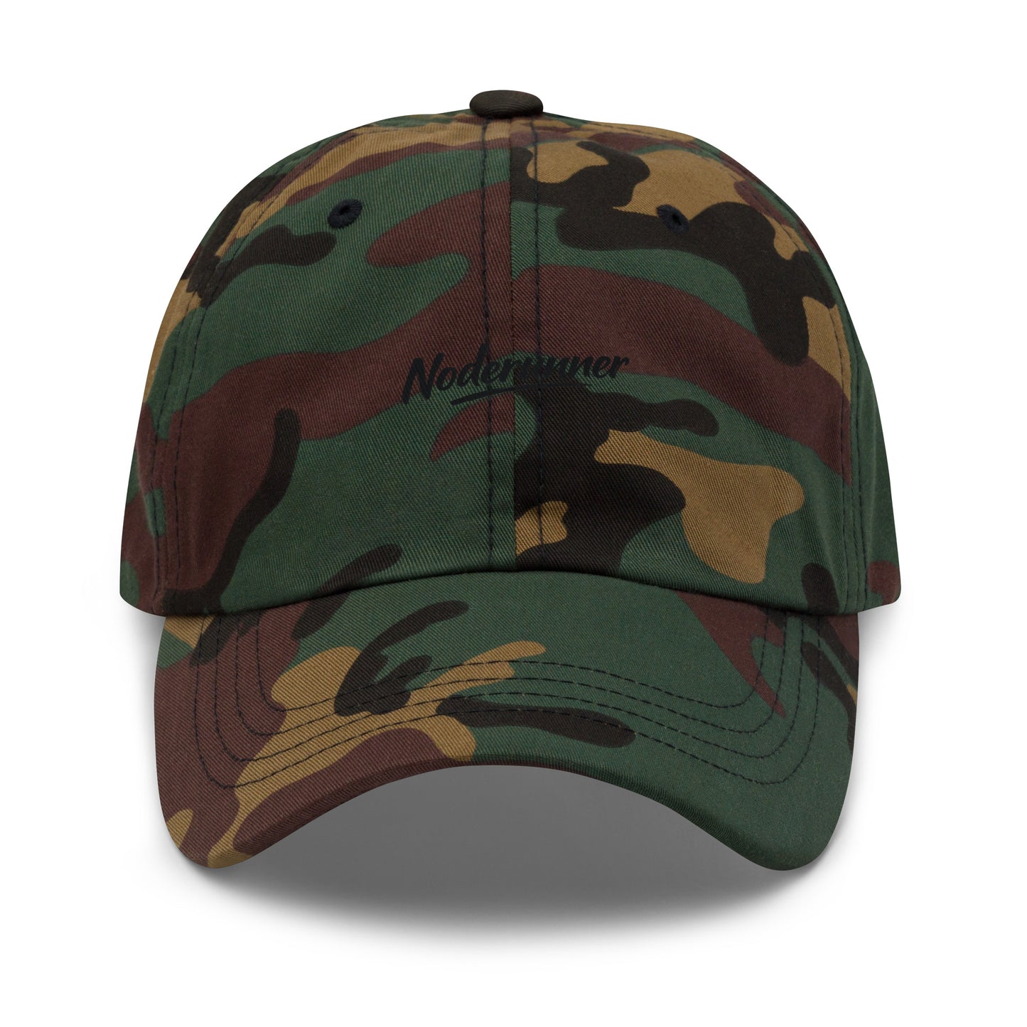 bitcoin hat - noderunner - front view - camo